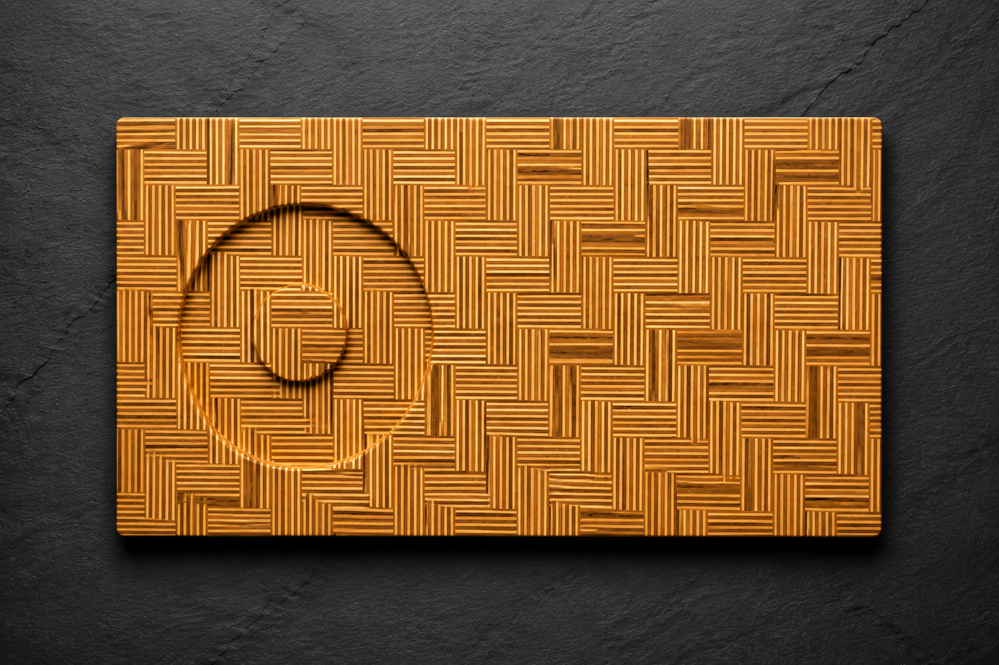 Herringbone Cocktail Rimmer Board